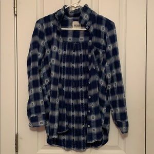 Blue & White Flannel
